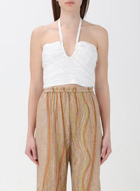 Strapless top with ribbon tie at neck - Puro