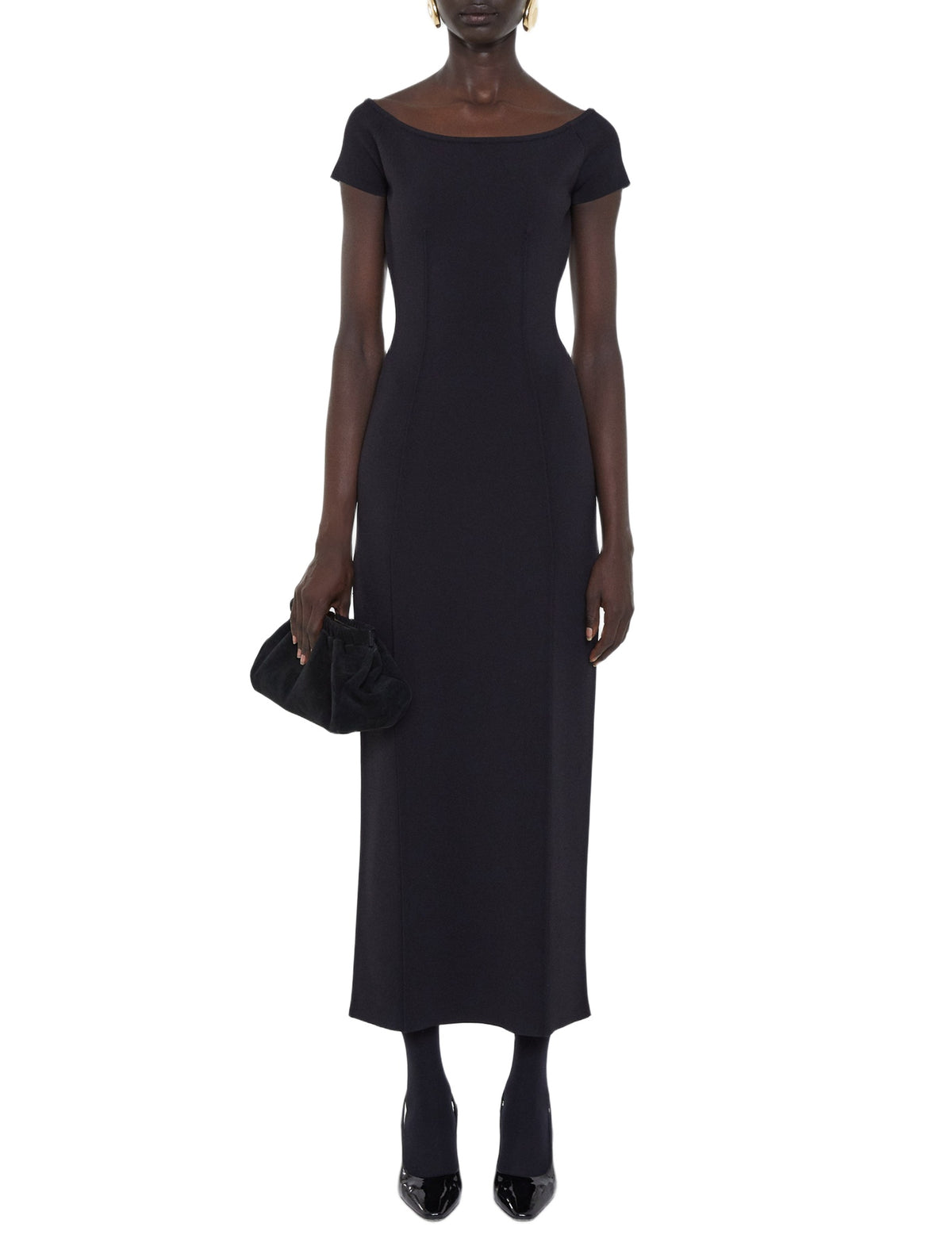Robe longue Foin ajustée - Black