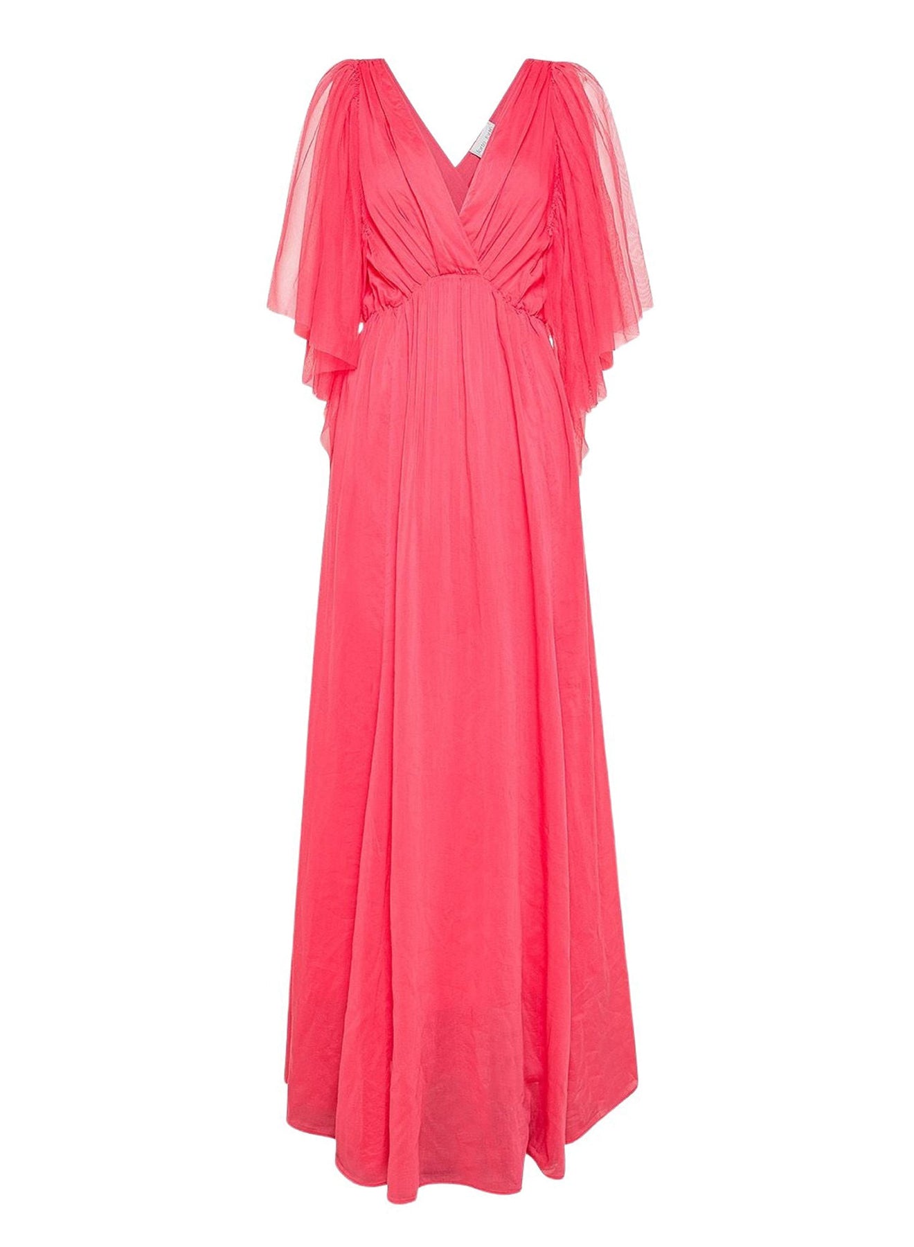 Silk blend maxi dress - Watermelon