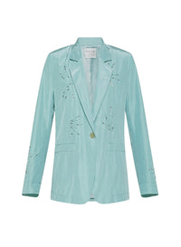 Veste boxy brodée - Aquatic