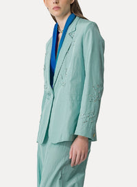 Veste boxy brodée - Aquatic