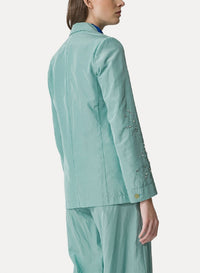 Veste boxy brodée - Aquatic