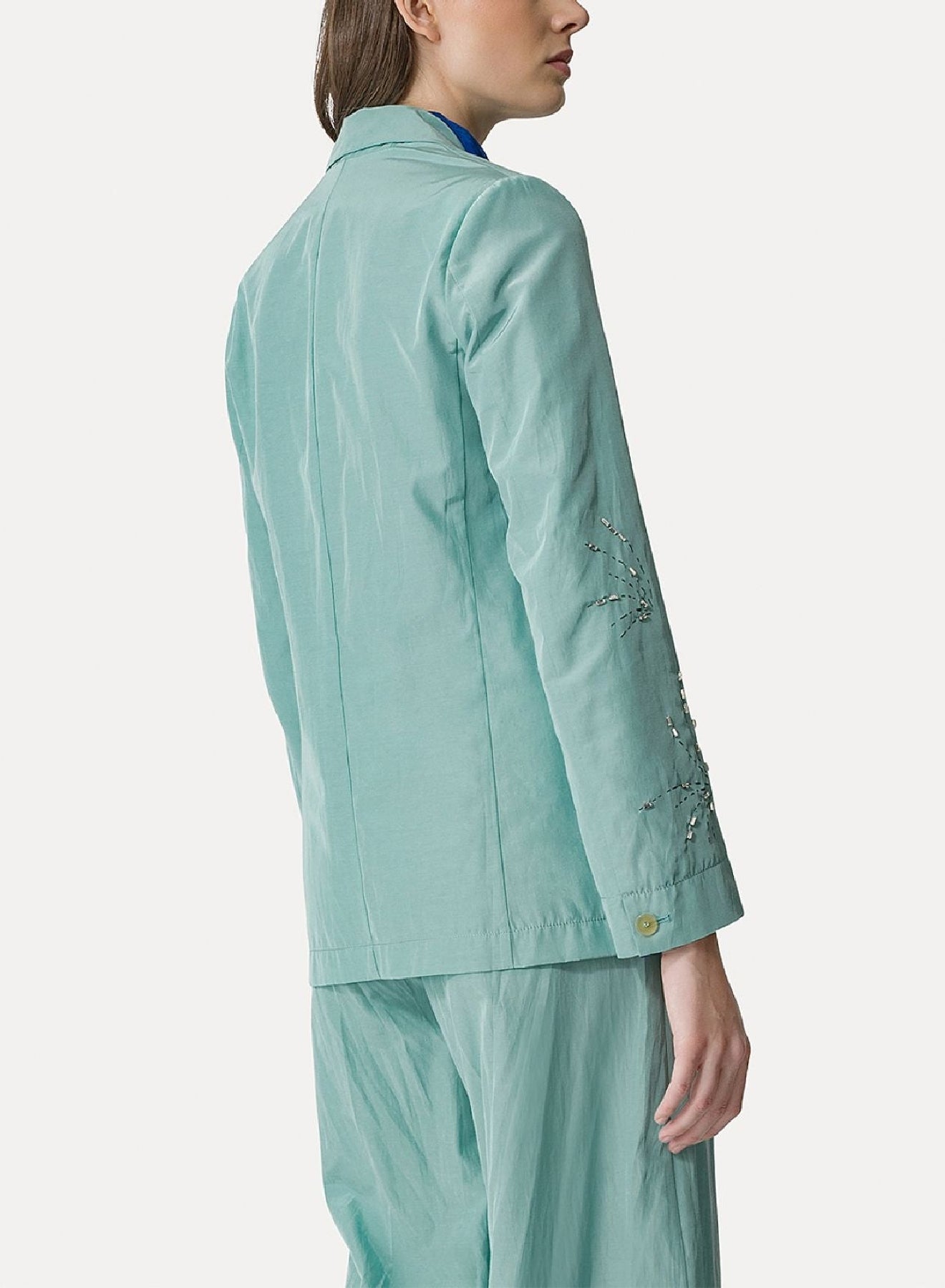 Veste boxy brodée - Aquatic