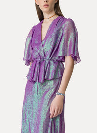 Silk double-breasted top - Cocktail