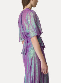 Silk double-breasted top - Cocktail
