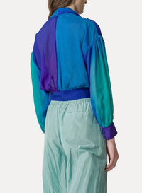 Shirt with silk gradient scarf - Cocktail