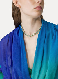 Shirt with silk gradient scarf - Cocktail