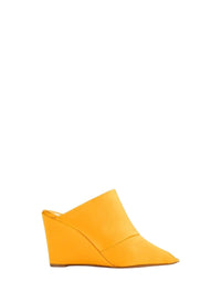 Mules with wedge sole 85 - Mandarin
