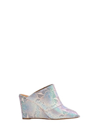 Mules avec semelle compensée 85 en cuir - Sky Dust