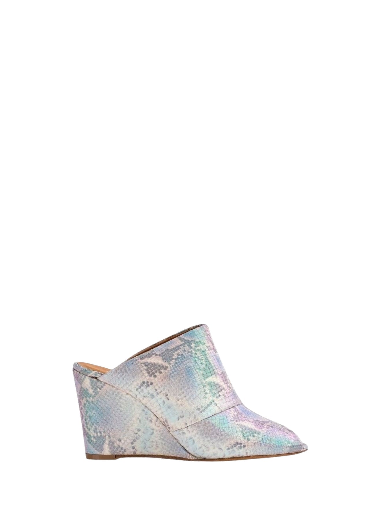 Mules avec semelle compensée 85 en cuir - Sky Dust