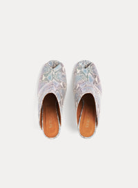 Mules avec semelle compensée 85 en cuir - Sky Dust