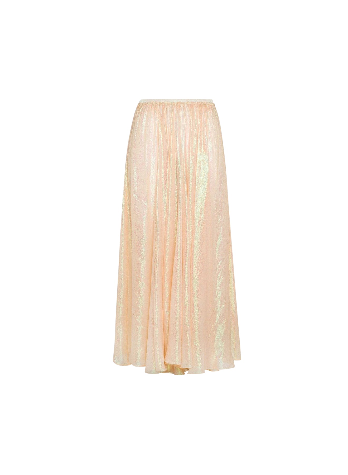 Long silk skirt - Cream