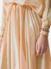 Long silk skirt - Cream