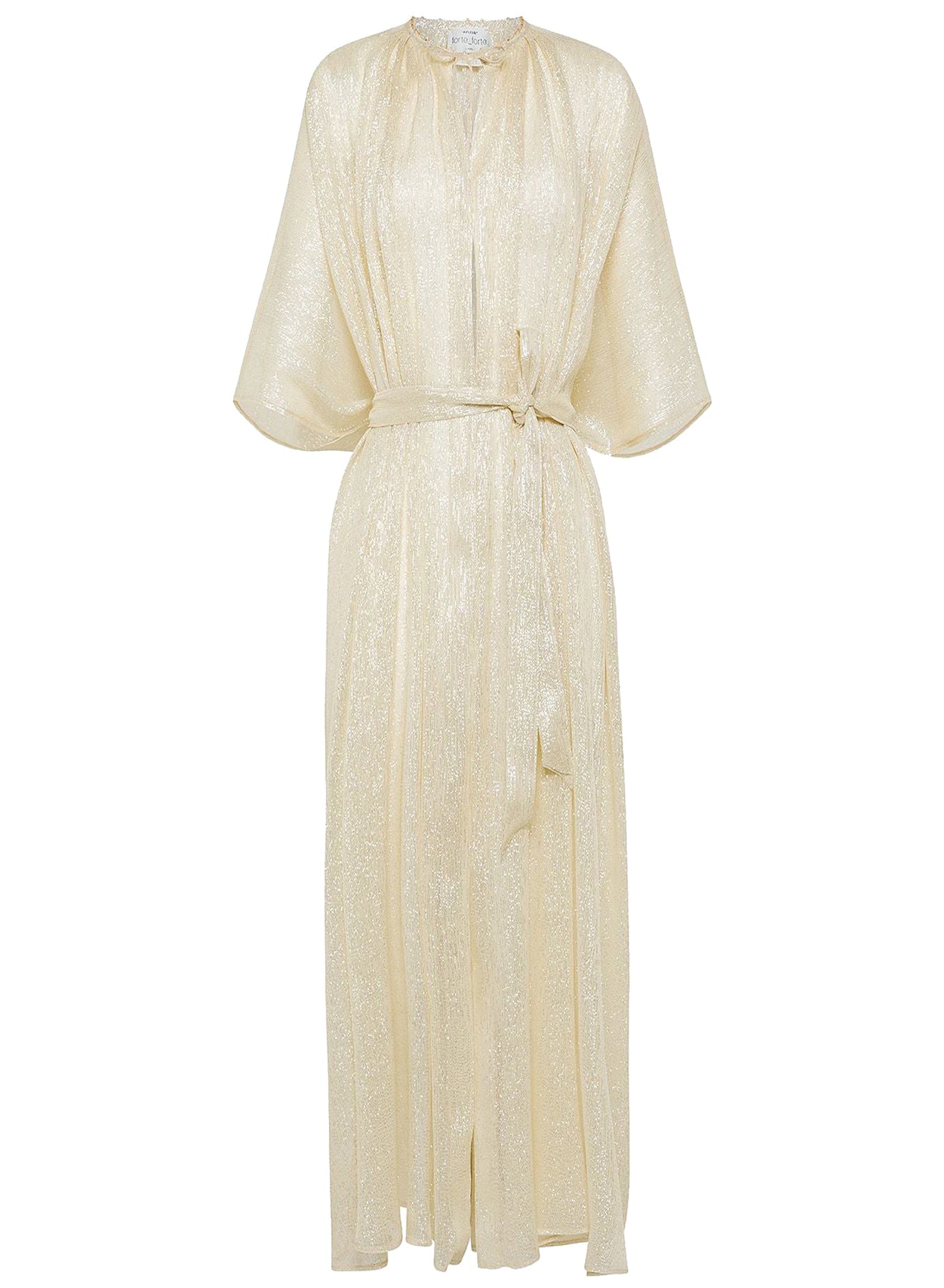 Chic silk and pearl cape - Silver