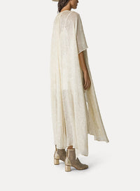 Chic silk and pearl cape - Silver