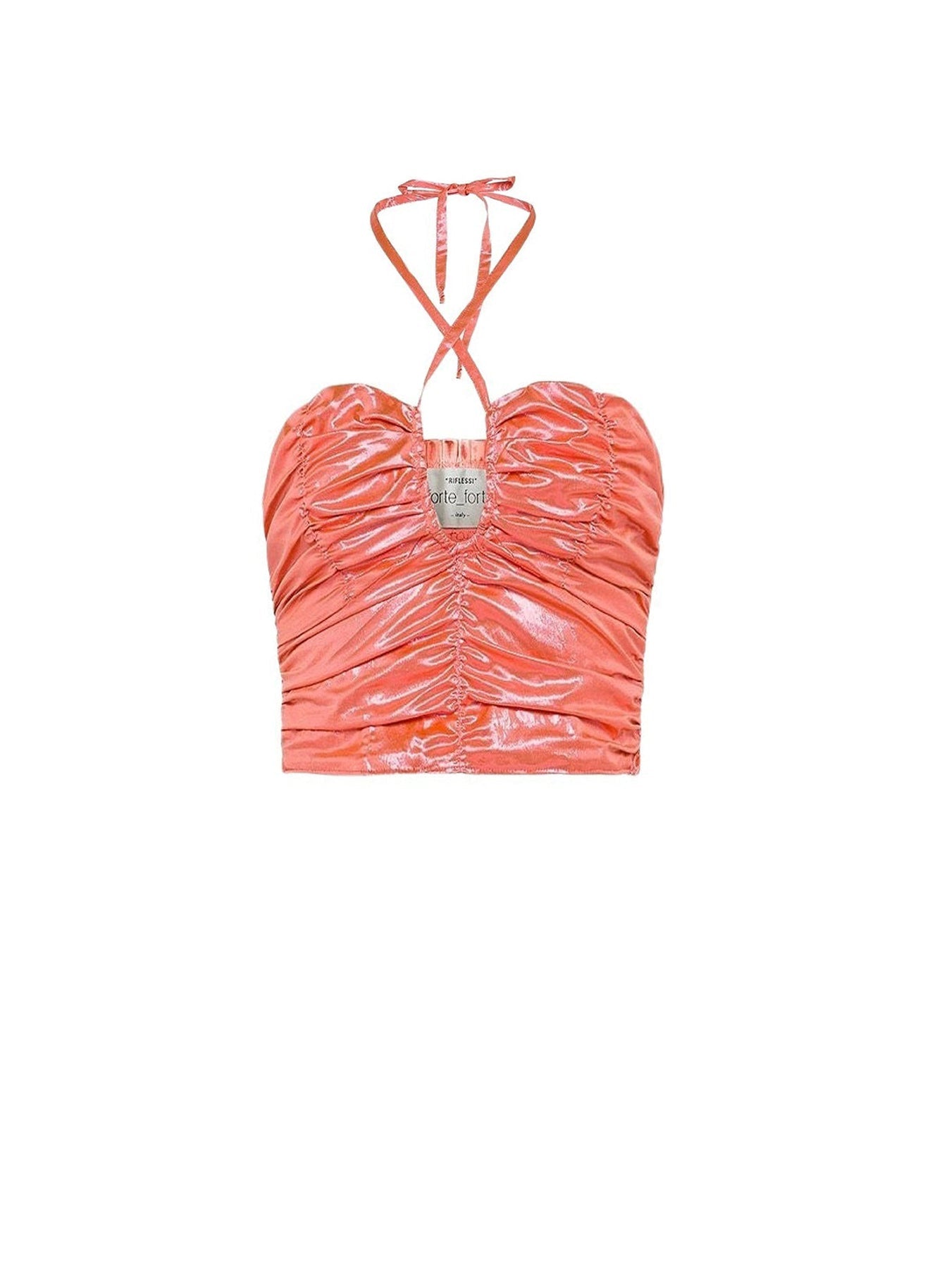 Bustier with ribbon tie at neck - Baiser