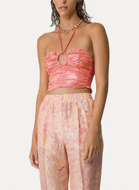 Bustier with ribbon tie at neck - Baiser