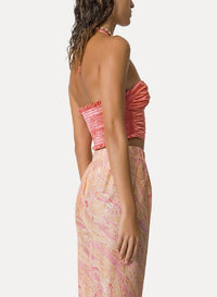 Bustier with ribbon tie at neck - Baiser