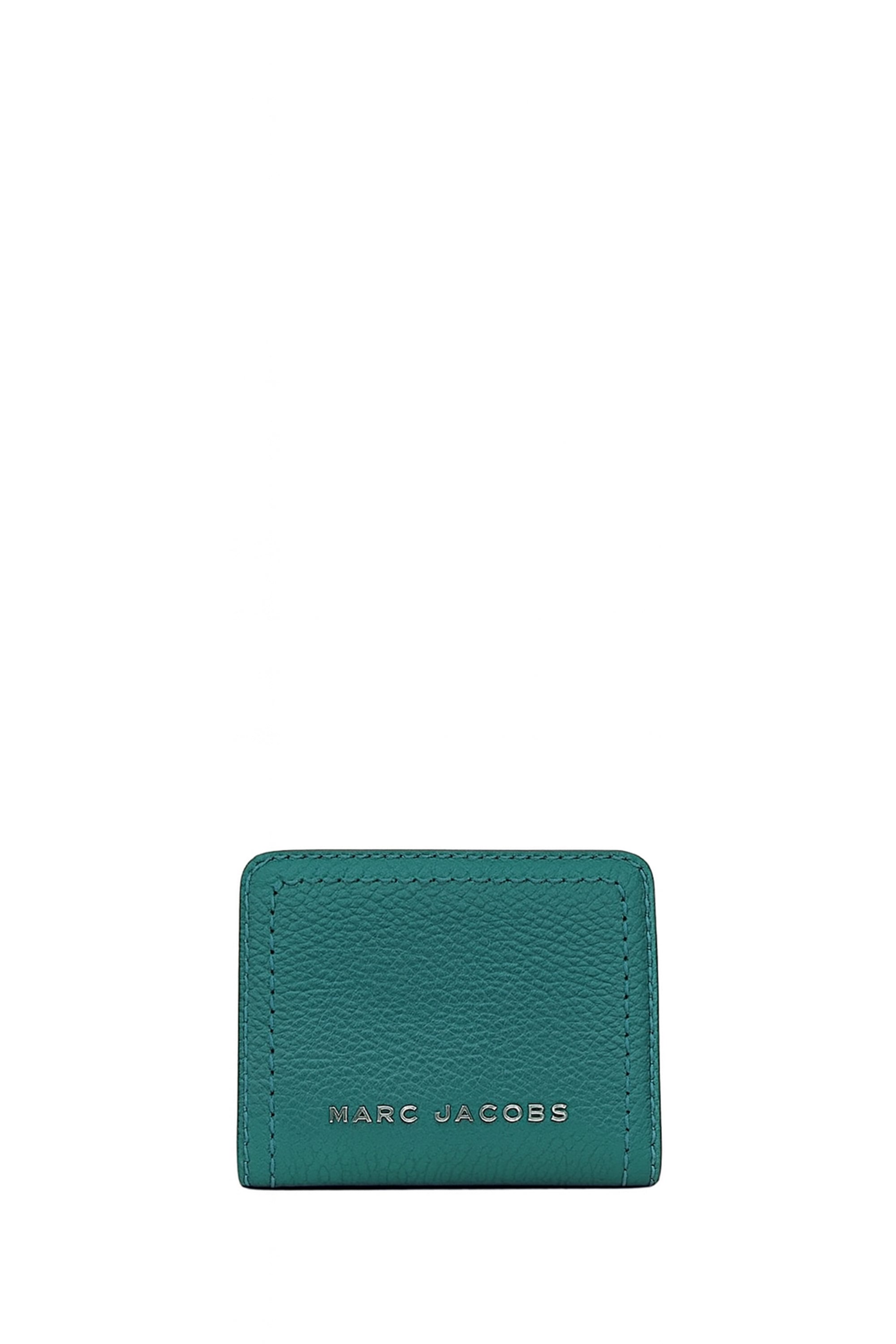 Portefeuille Compact à zip en cuir - Harbor Blue