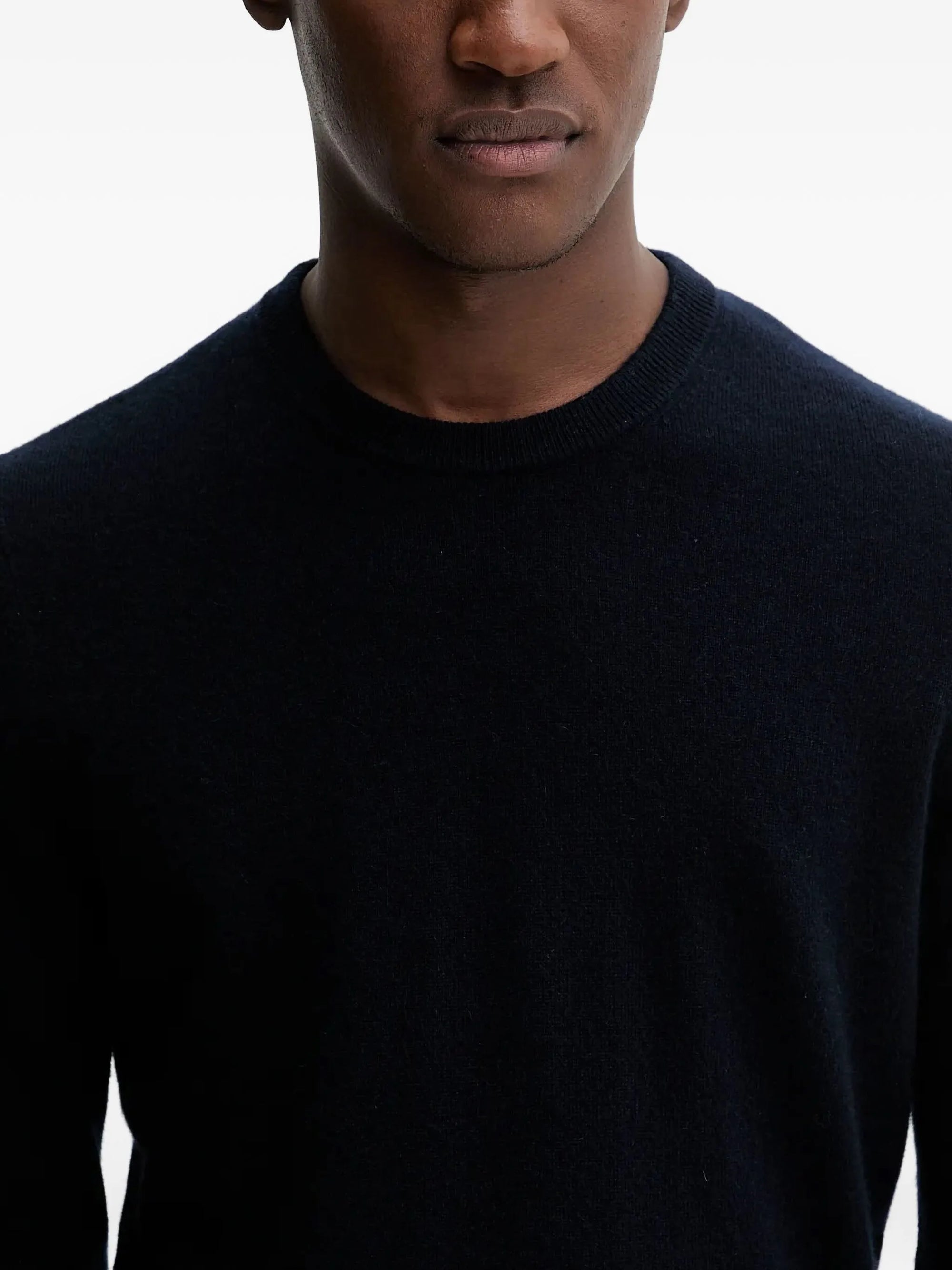 Pull à col rond en cachemire - Navy