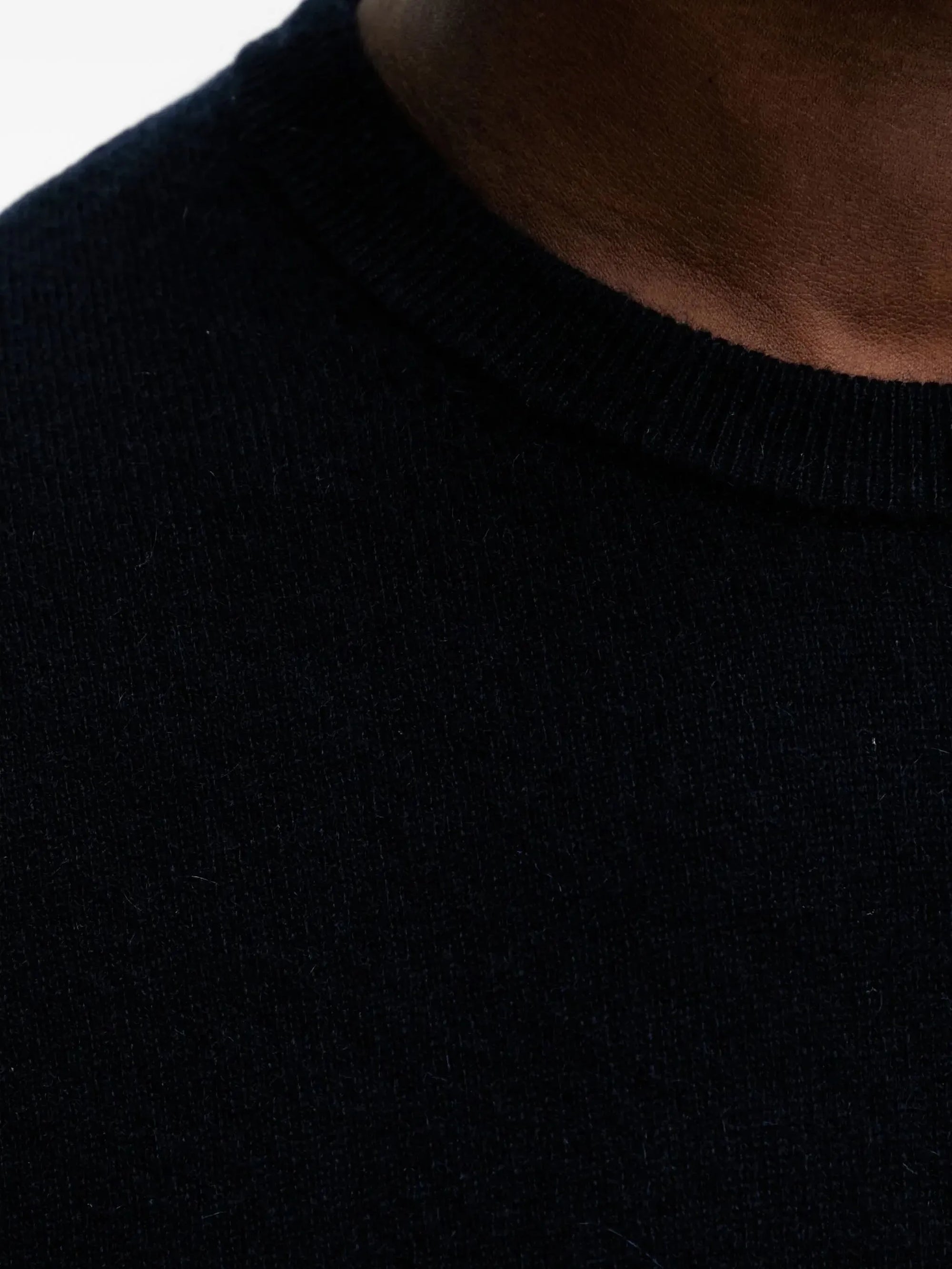 Pull à col rond en cachemire - Navy