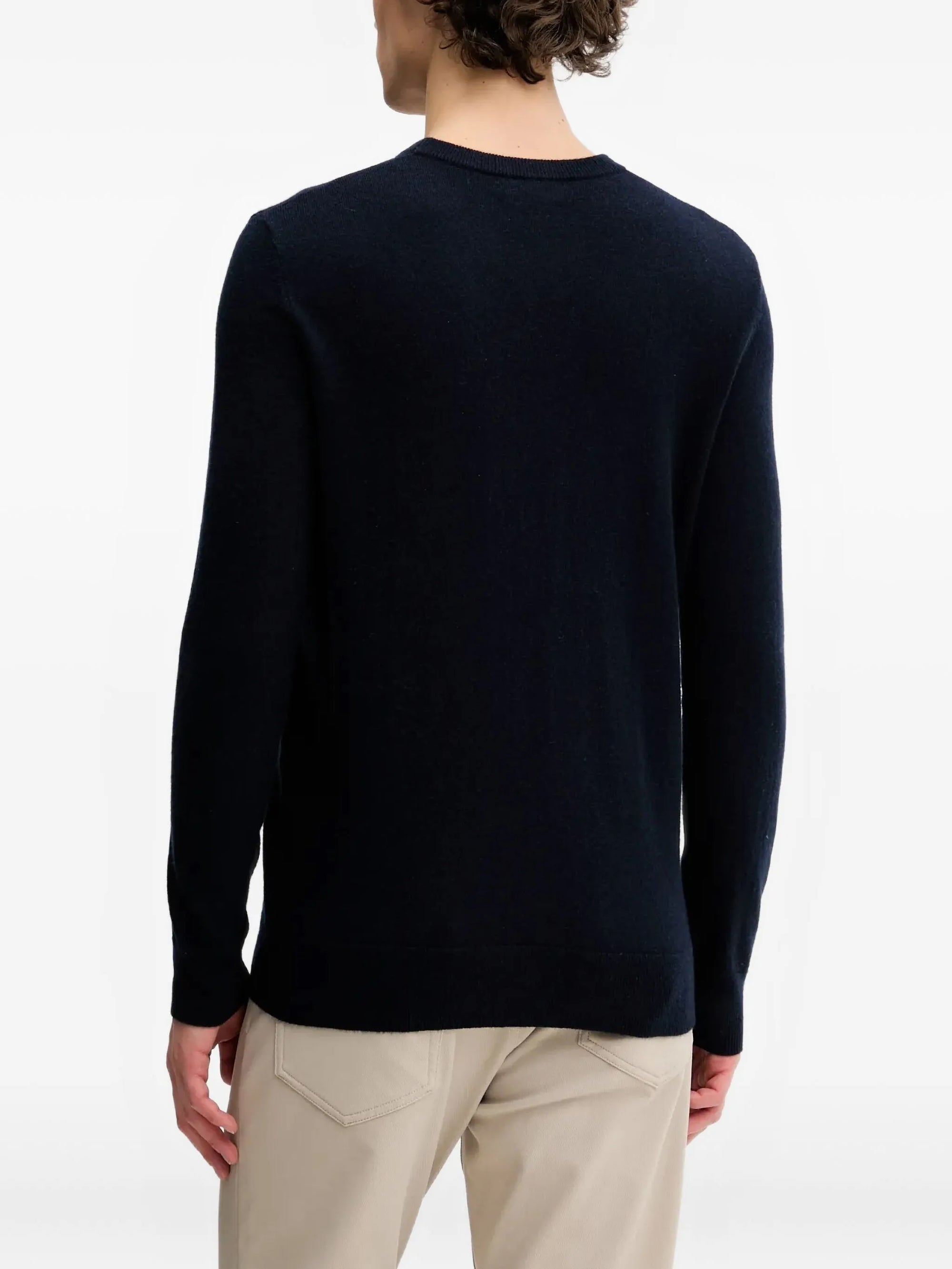 Pull à col rond en cachemire - Navy