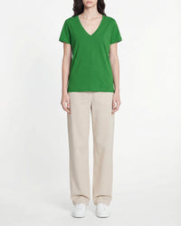 T-shirt à col V - Summer Green