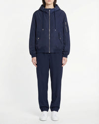 Veste bomber à capuche - Navy