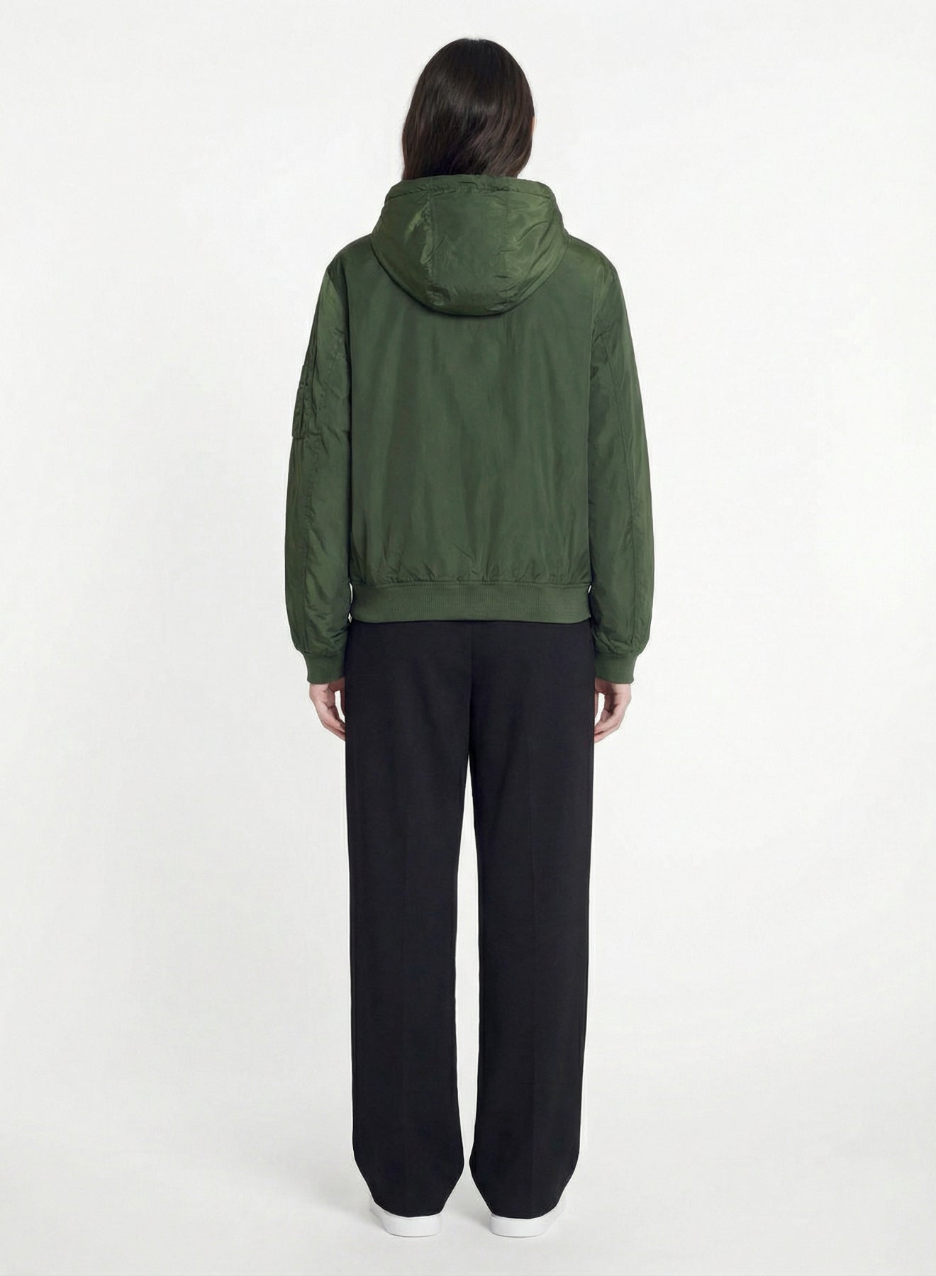 Veste bomber à capuche - Kaki