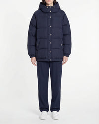Doudoune mi-longue matelassée - Navy