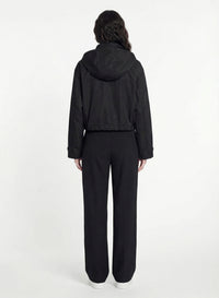 Parka courte à capuche - Noir