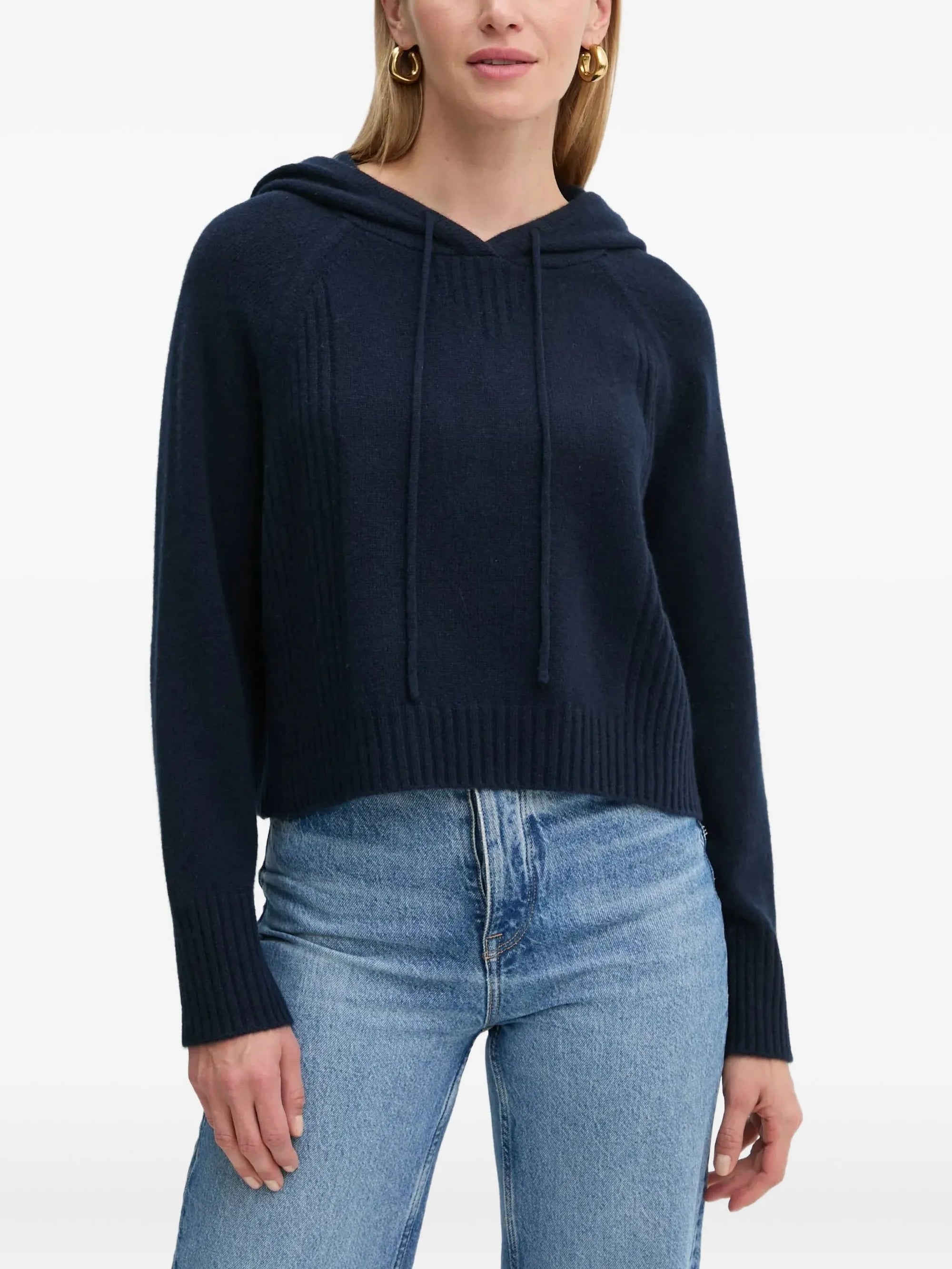 Hoodie en cachemire - Navy