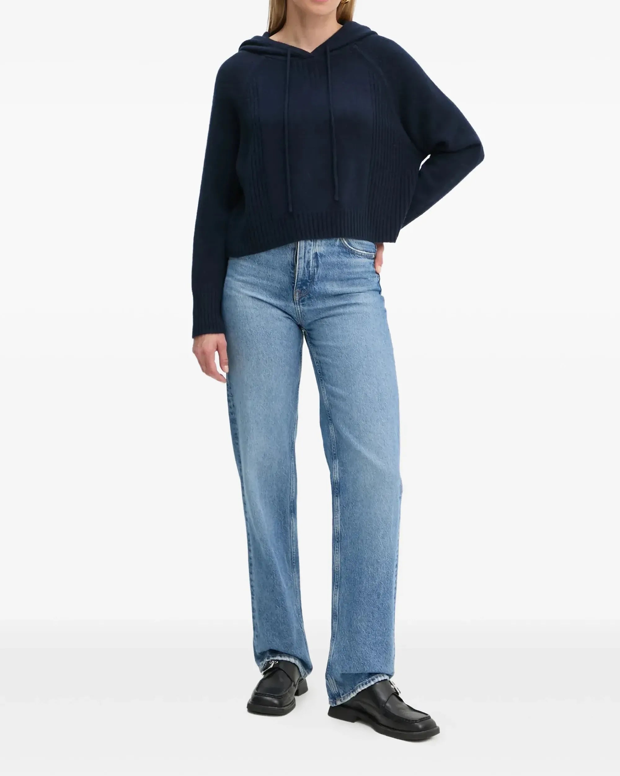 Hoodie en cachemire - Navy