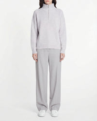 Pull à col camionneur en cachemire - Gris Chiné Clair
