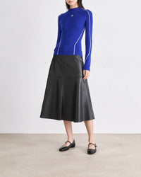 Pull à col montant en laine - Pop Blue