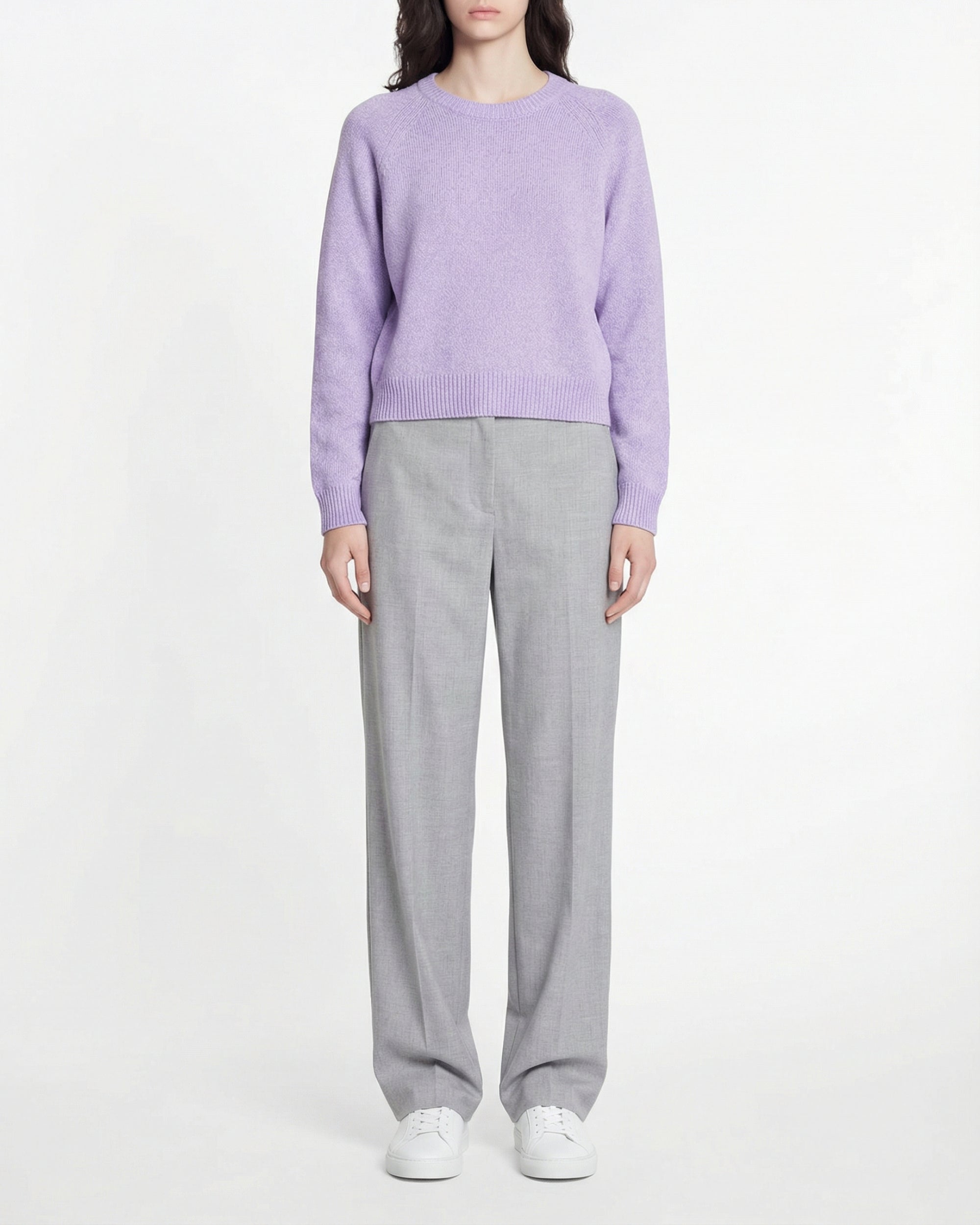 Pull à col rond en cachemire - Lilac