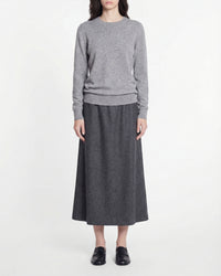 Pull à col rond en cachemire - Gris Chiné Foncé