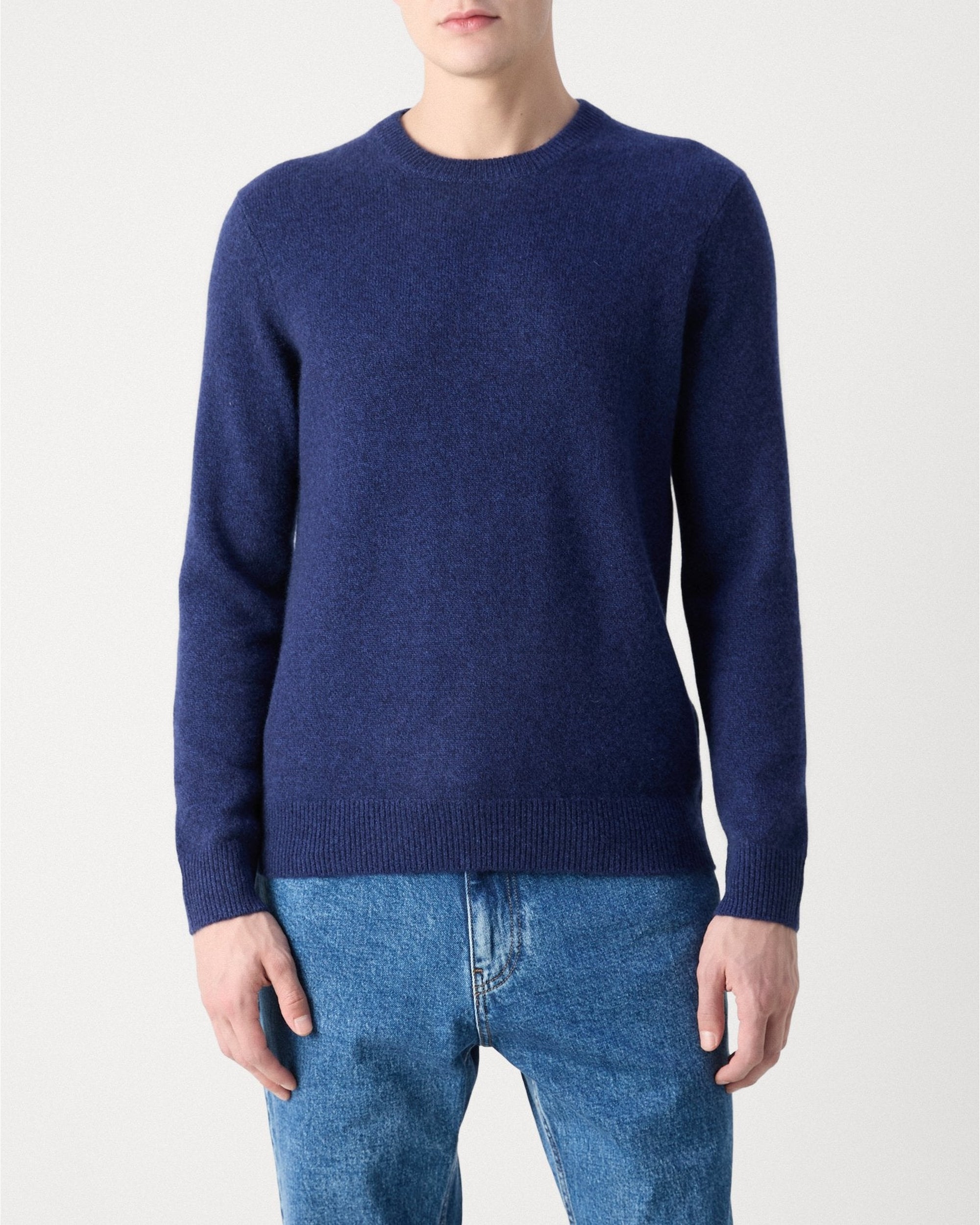 Pull à col rond en cachemire - Dark Blue