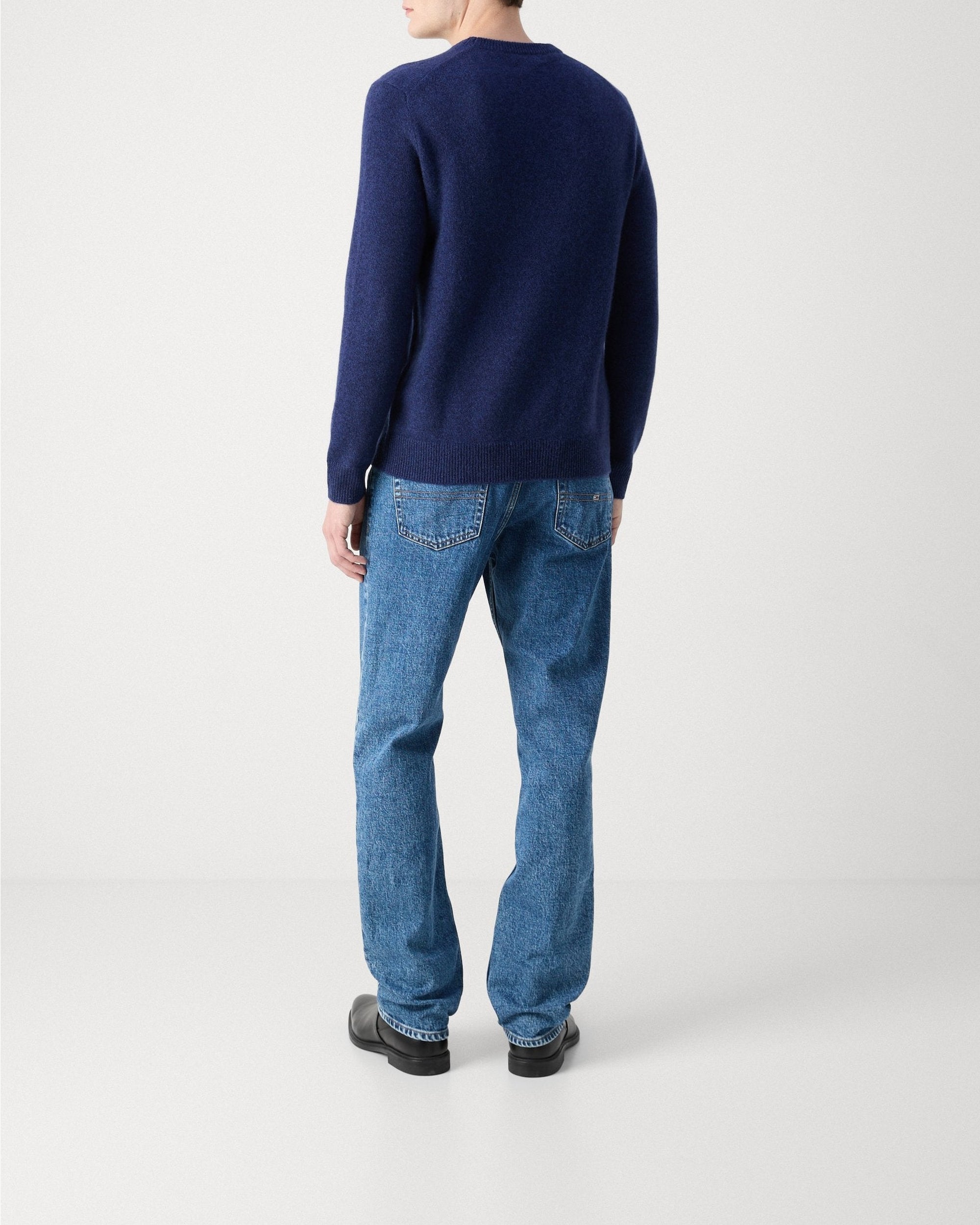Pull à col rond en cachemire - Dark Blue