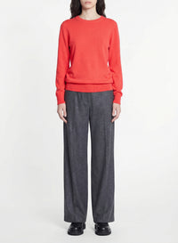 Cashmere round-neck jumper - Utopic Corail
