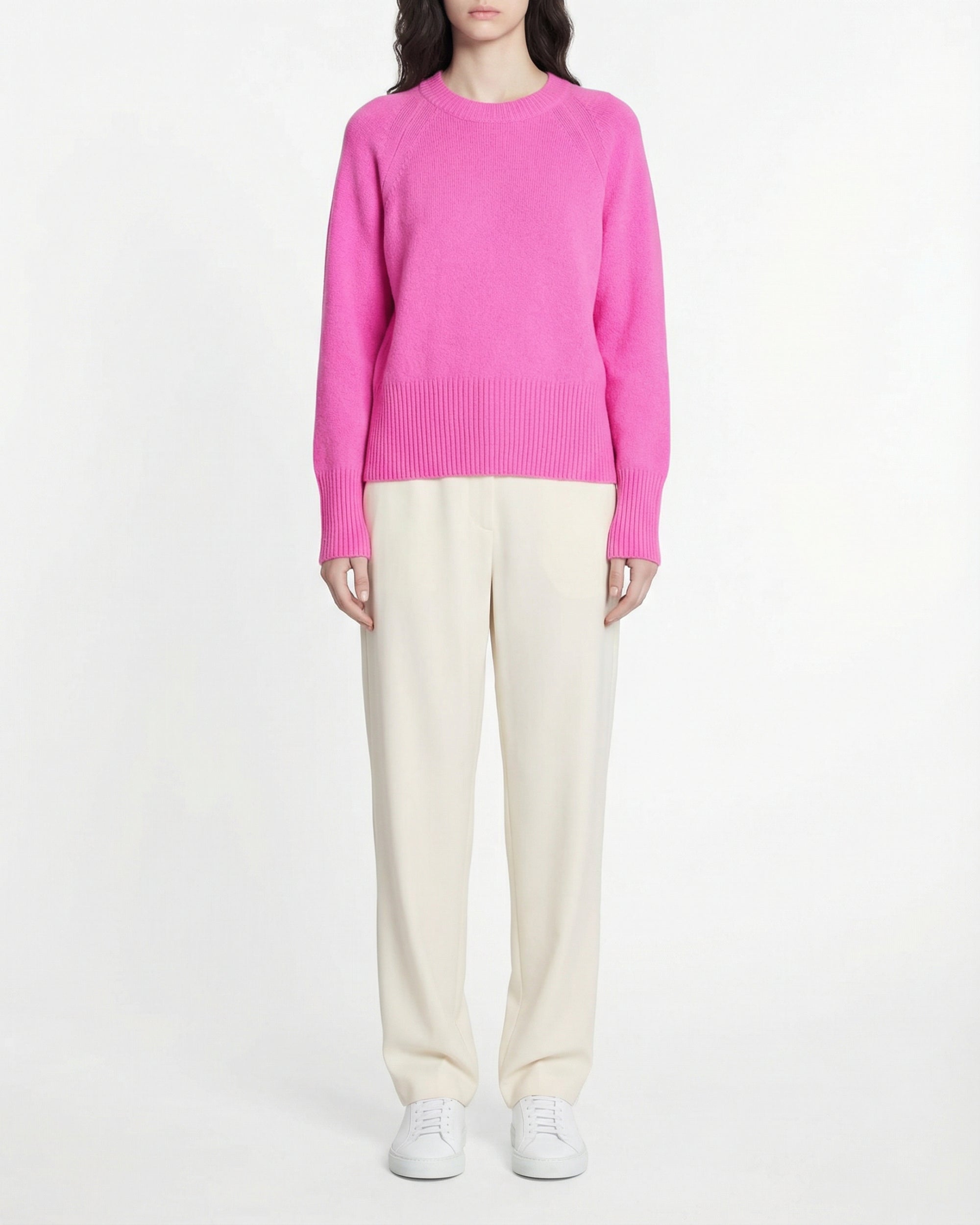 Pull à col rond en cachemire - Dreamy Pink