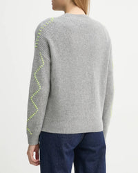 Pull à col rond en cachemire - Gris Chiné Foncé