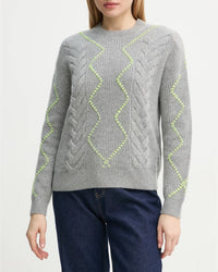Pull à col rond en cachemire - Gris Chiné Foncé