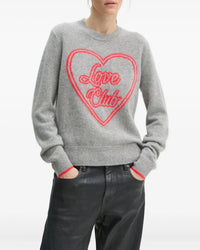 Pull à col rond en cachemire - Gris Chiné Foncé
