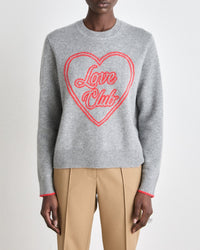 Pull à col rond en cachemire - Gris Chiné Foncé