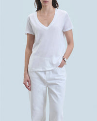 V-neck T-shirt - White
