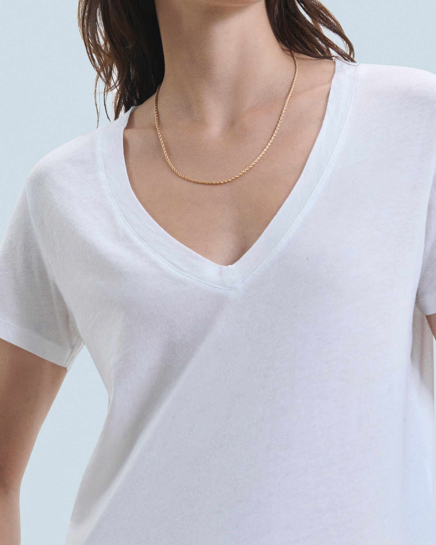 V-neck T-shirt - White