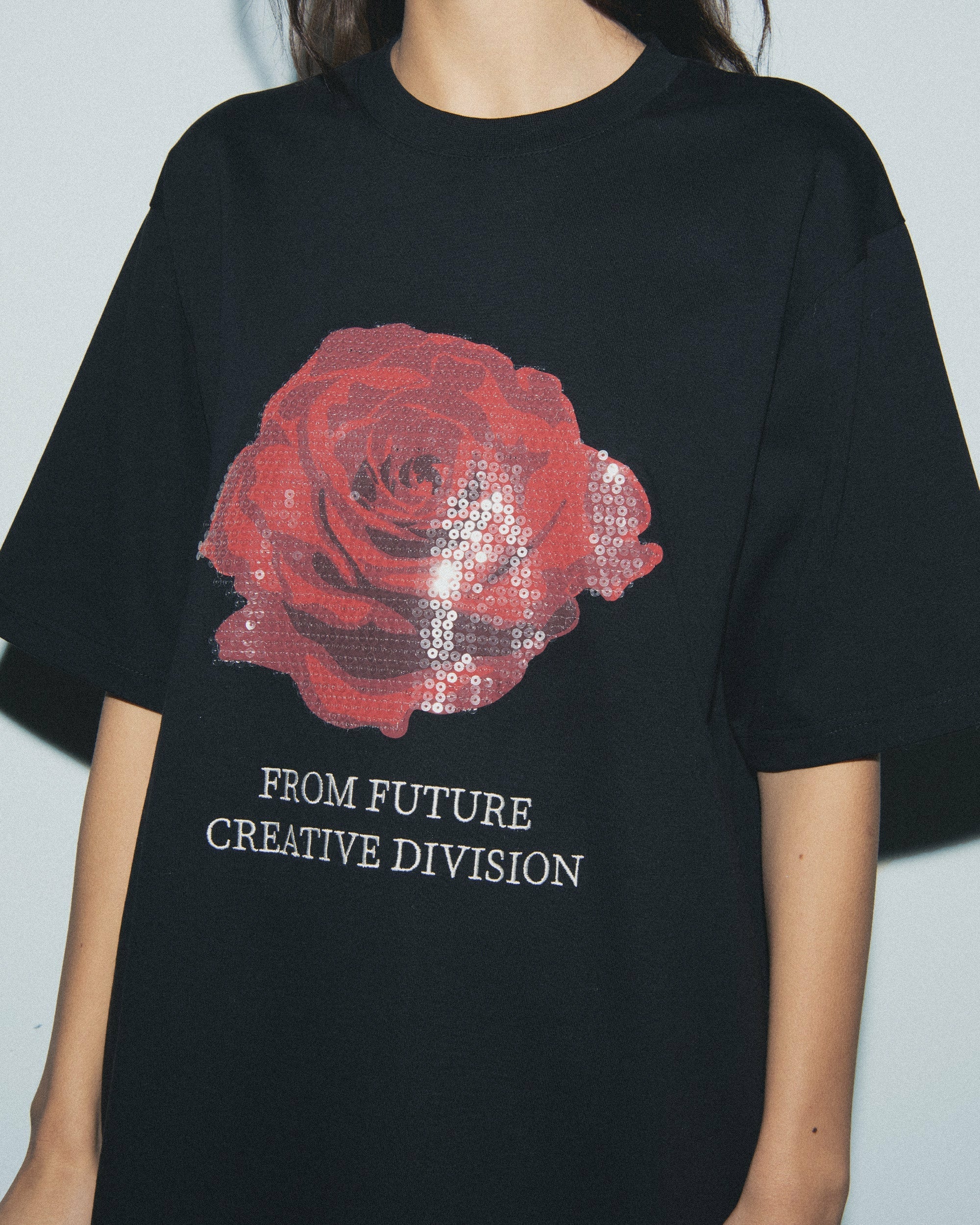 T-shirt à col rond - Noir