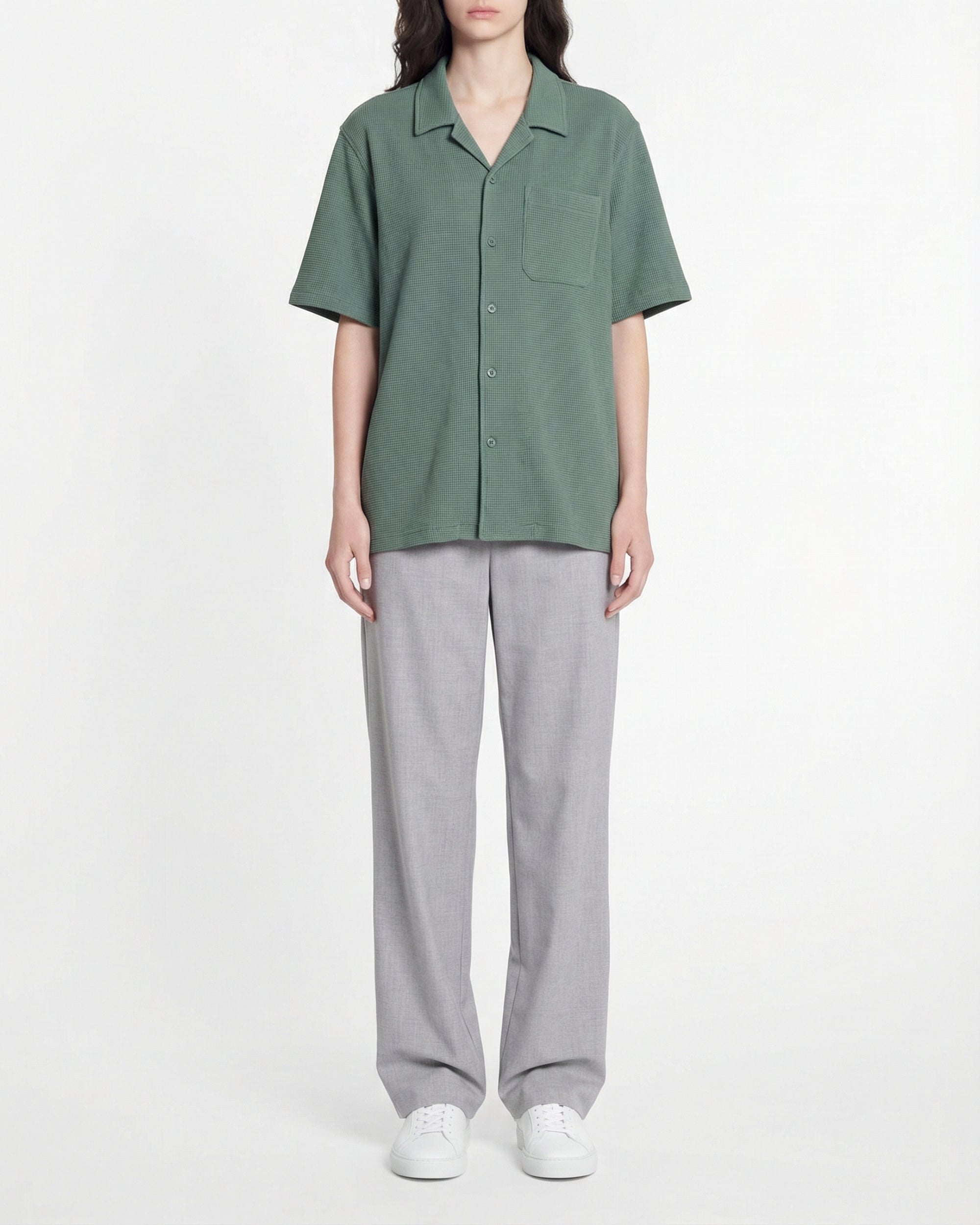 Chemise à manches courtes - Washed Green
