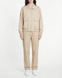 Veste à col chemise - Beige
